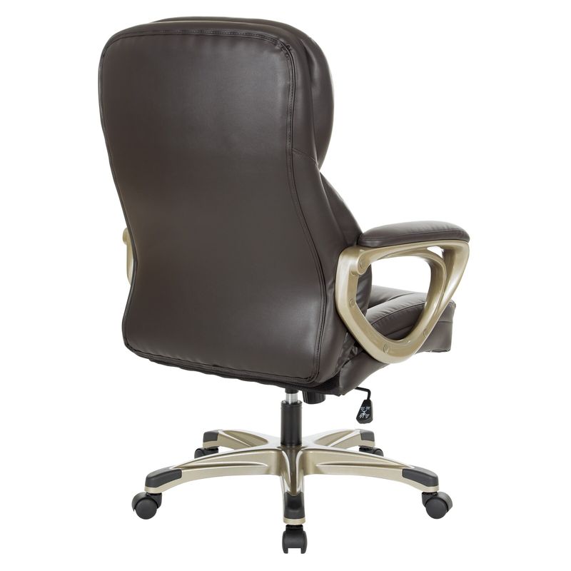 Bonded Leather Executive Office Chair - Cream