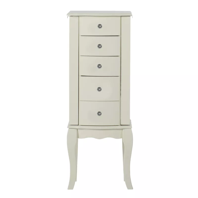 Felicity Jewelry Armoire White