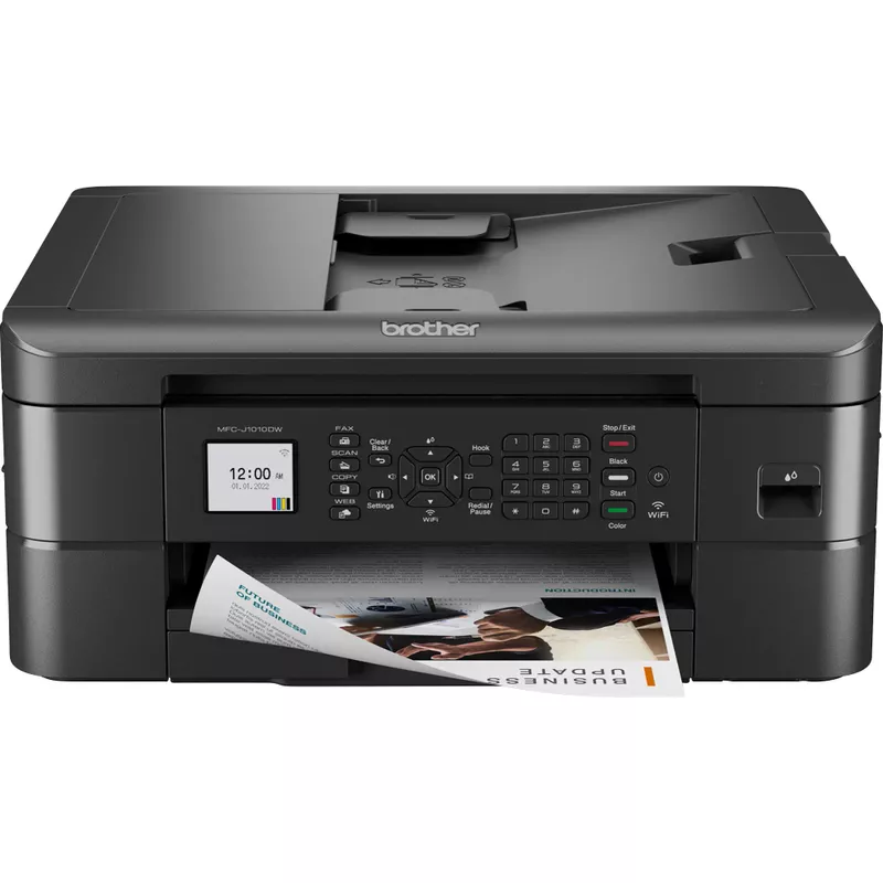 Brother - MFC-J1010DW Wireless Color All-in-One Refresh Subscription Eligible Inkjet Printer - Black