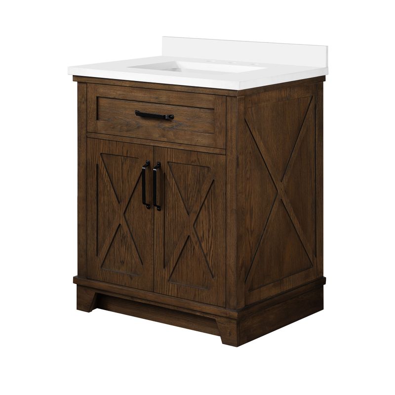 Rent to own OVE Decors Ollie 30 in. Single Sink Bathroom Vanity Antique