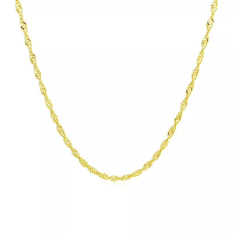 10k Yellow Gold Singapore Chain 1.5mm (24 Inch)