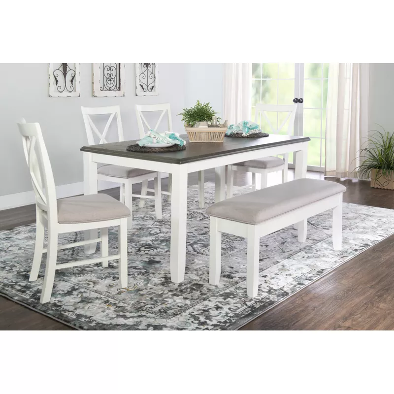 Andette 6Pc Dining Set Gray