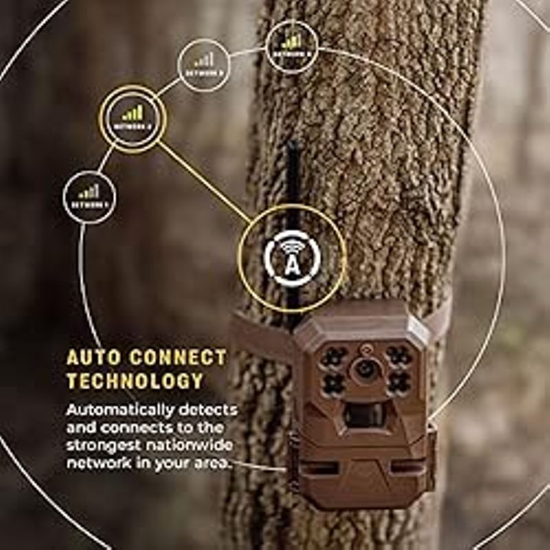 Moultrie Mobile Edge Cellular Trail Camera 2 Pack | Auto Connect - Nationwide Coverage | HD Video-Audio | Built in Memory | Cloud Storage...