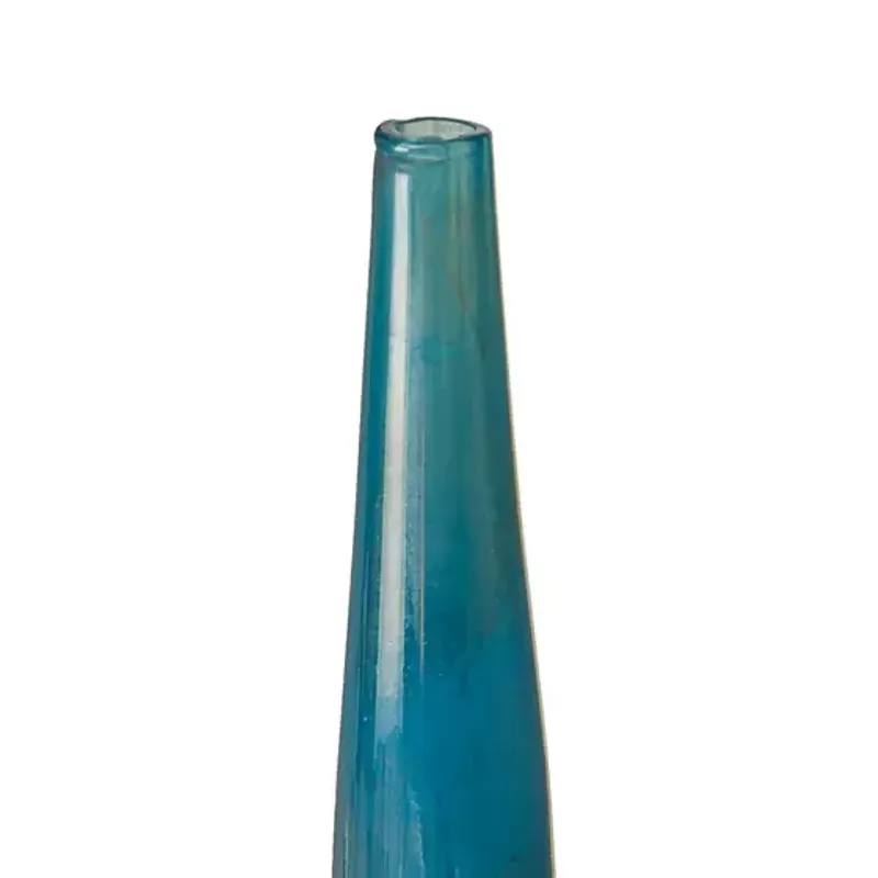 Lucia Blue and Bronze Decorative Glass Vases 3-piece set