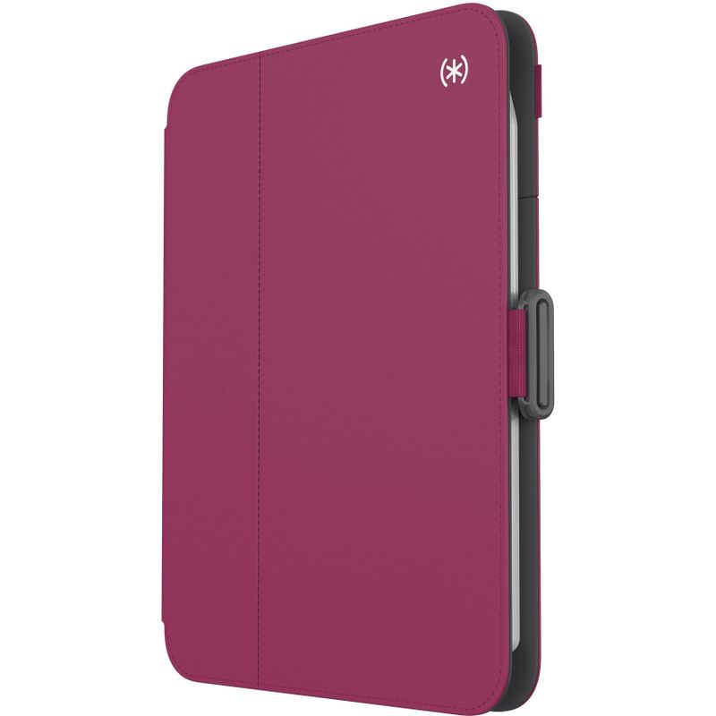 Alt View Zoom 14. Speck - Balance Folio Case with Microban for iPad Mini 6 - Verry Berry Red / Slate Grey