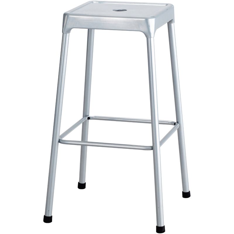 Safco 29-inch Steel Stool - Silver