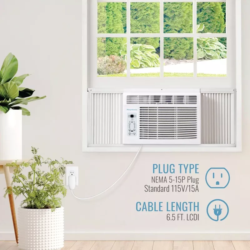 KEYSTONE - 12,000 BTU Window-Mounted Air Conditioner with Follow Me LCD Remote Control