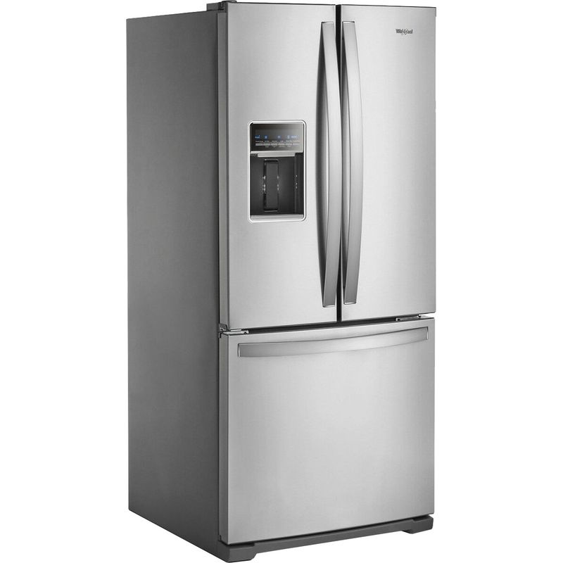 Alt View Zoom 1. Whirlpool - 19.7 Cu. Ft. French Door Refrigerator - Stainless Steel