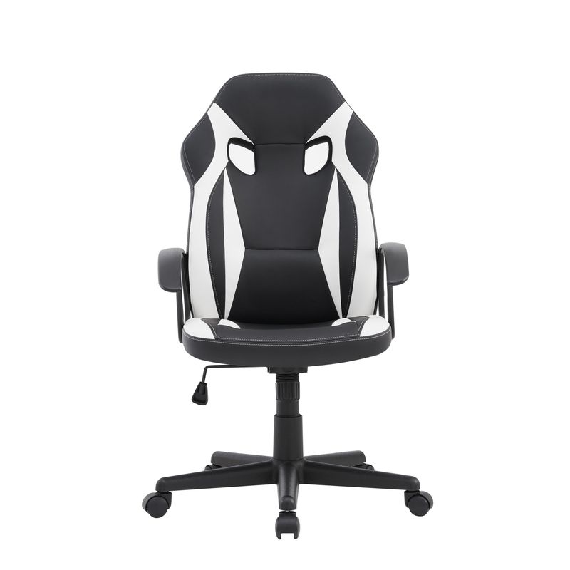 Ezio Racing Style Gaming Office Chair - White/Black