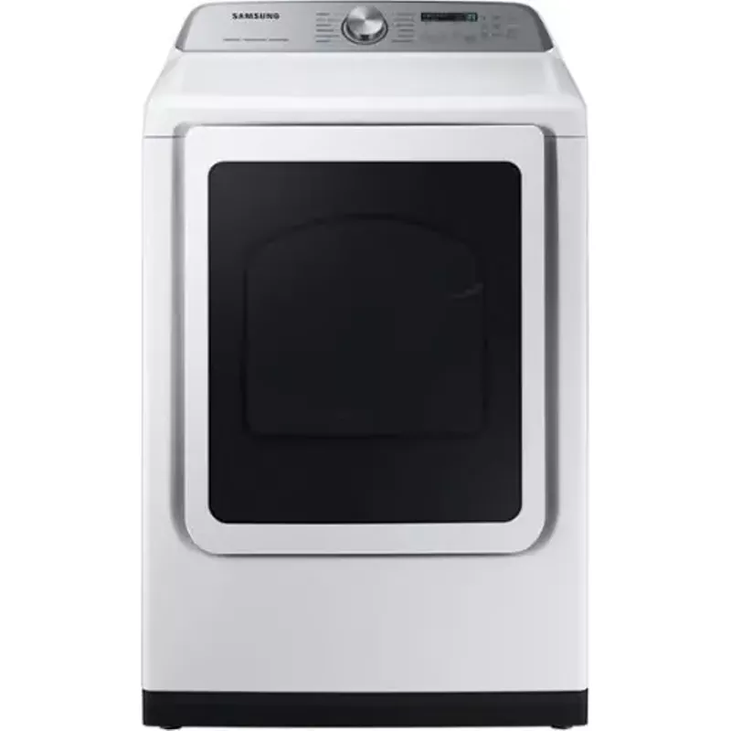 Samsung - 7.4 Cu. Ft. Smart Electric Dryer with Steam Sanitize+ - White