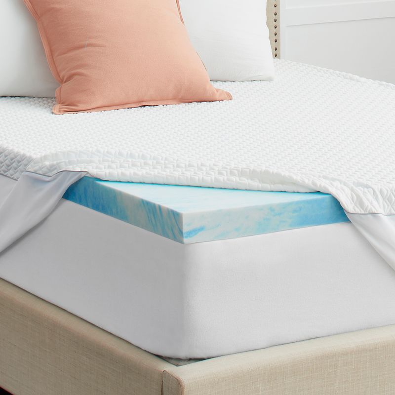 3" SealyChill Gel Memory Foam Mattress Topper with Cover - California King