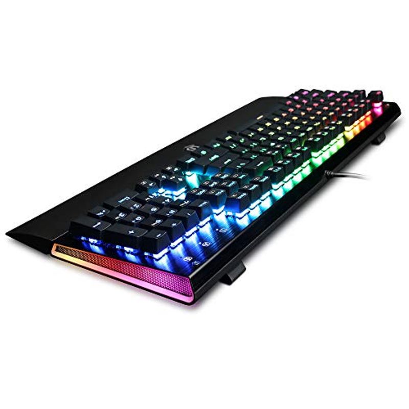 CyberPowerPC Skorpion K2 RGB Mechanical Wired Gaming Keyboard with Kontact Blue (Clicky) Switches, 104 Keys