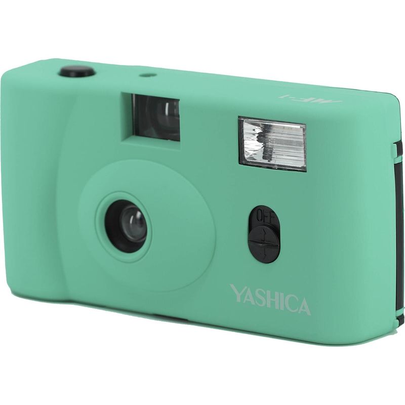 Yashica MF-1 Snapshot Art 35mm Film Camera, Turquoise
