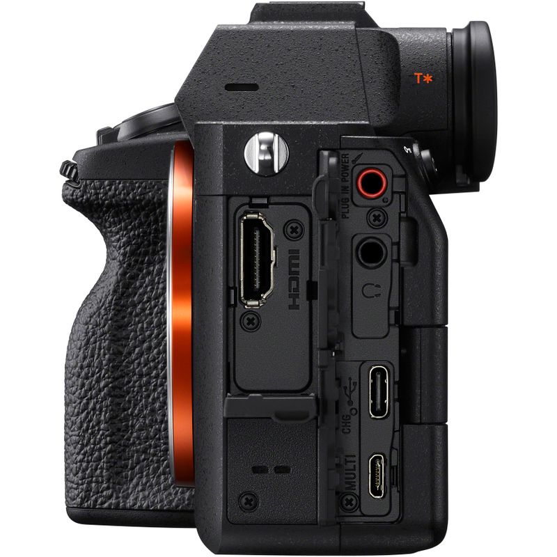 Left Zoom. Sony - Alpha 7 IV Full-frame Mirrorless Interchangeable Lens Camera - (Body Only) - Black