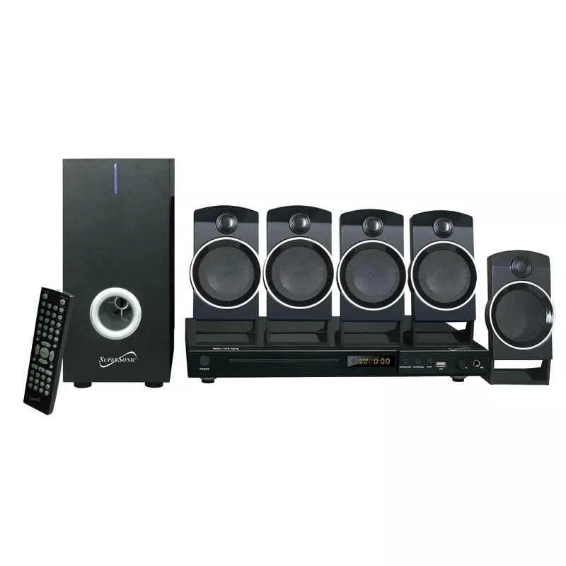 Supersonic - 5.1 Channel DVD Home Theater System