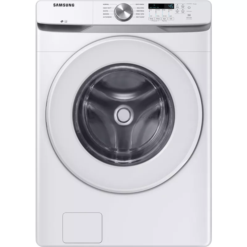 Samsung - 4.5 Cu. Ft. High Efficiency Stackable Front Load Washer with Vibration Reduction Technology+ - White