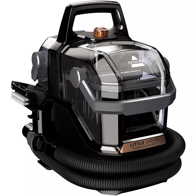 BISSELL - Little Green HydroSteam Pet Corded Portable Deep Cleaner - Titanium with Copper Harbor accents