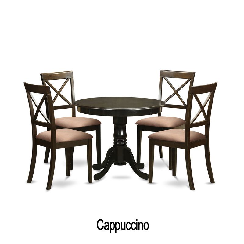 5-piece Small Kitchen Table and 4 Chairs - Faux leather