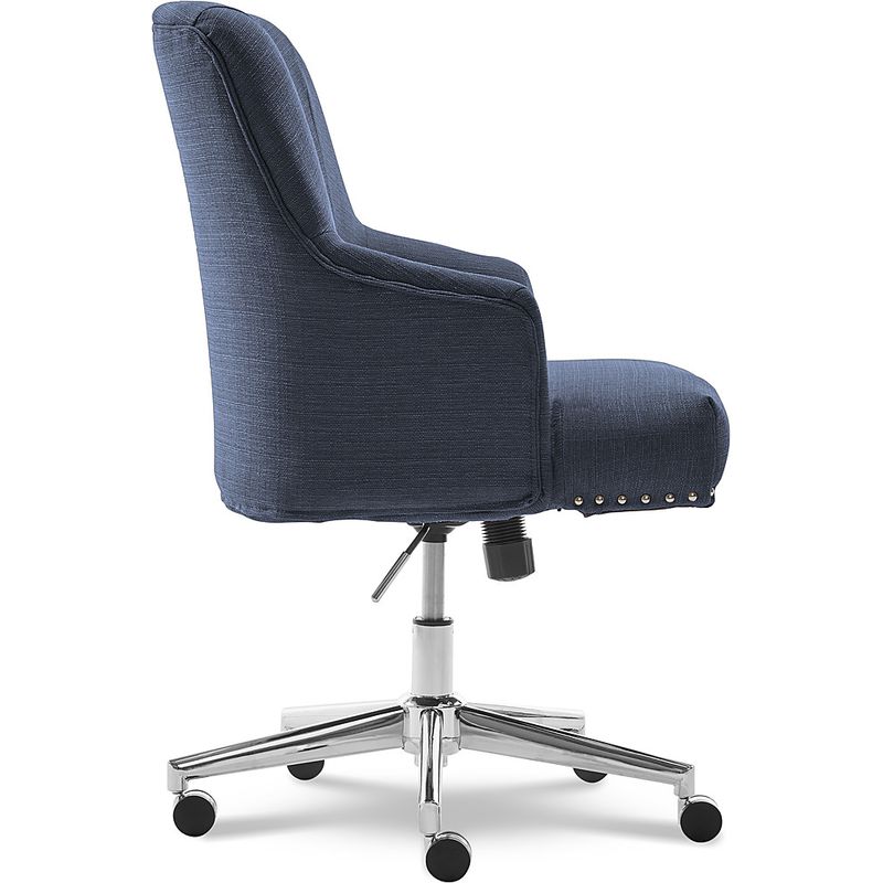 Alt View Zoom 16. Serta - Leighton Modern Memory Foam & Twill Fabric Home Office Chair - Blue