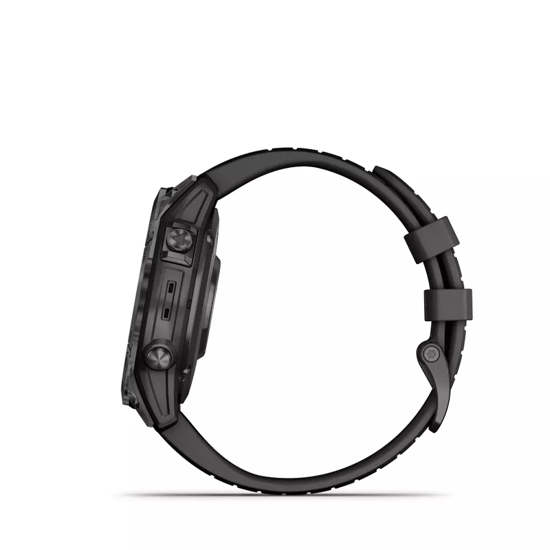 Garmin - fenix 7 Pro Sapphire Solar GPS Smartwatch 47 mm Fiber-reinforced polymer - Carbon Gray DLC Titanium