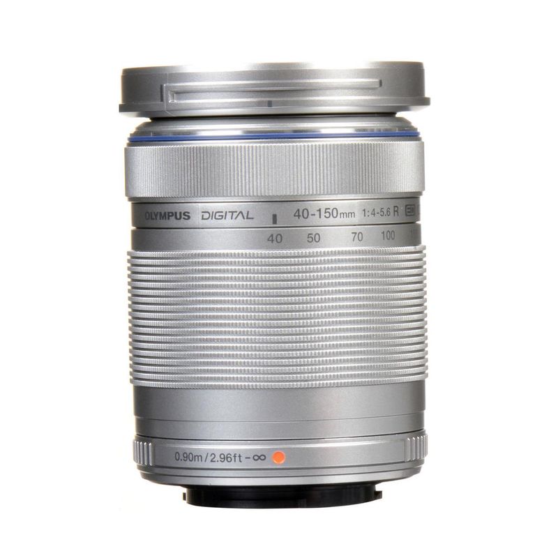 Olympus M. Zuiko Digital ED 40-150mm f/4-5.6  R  Zoom Lens, Silver, for Micro Four Thirds System