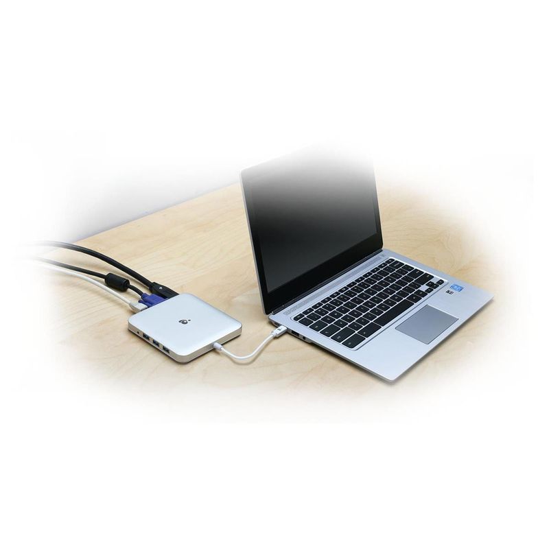 IOGEAR Compact USB-C Docking Station with PD Pass-Through
