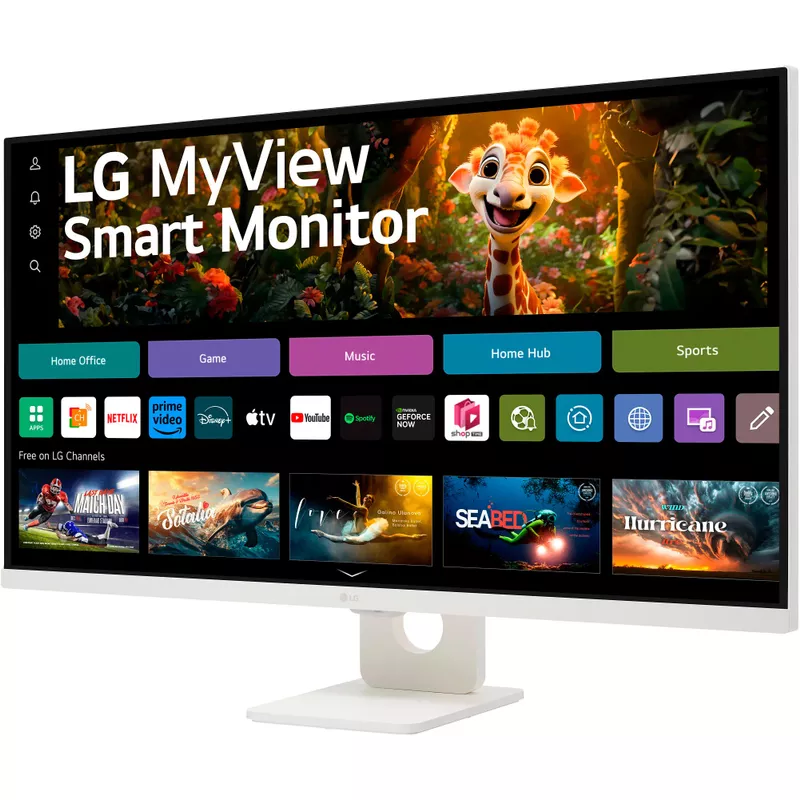 LG - My View 32" VA UHD 60Hz Smart Monitor (HDMI, USB-C) - White