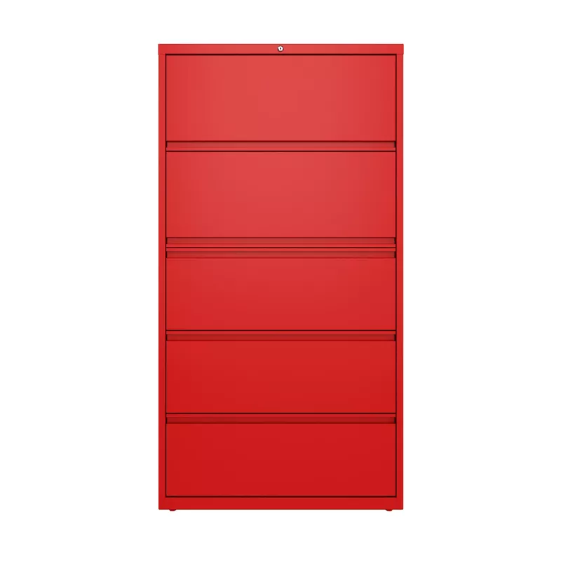 Hirsh 36 in Wide, 5 Drawer, HL8000 Series, Lava Red - Red