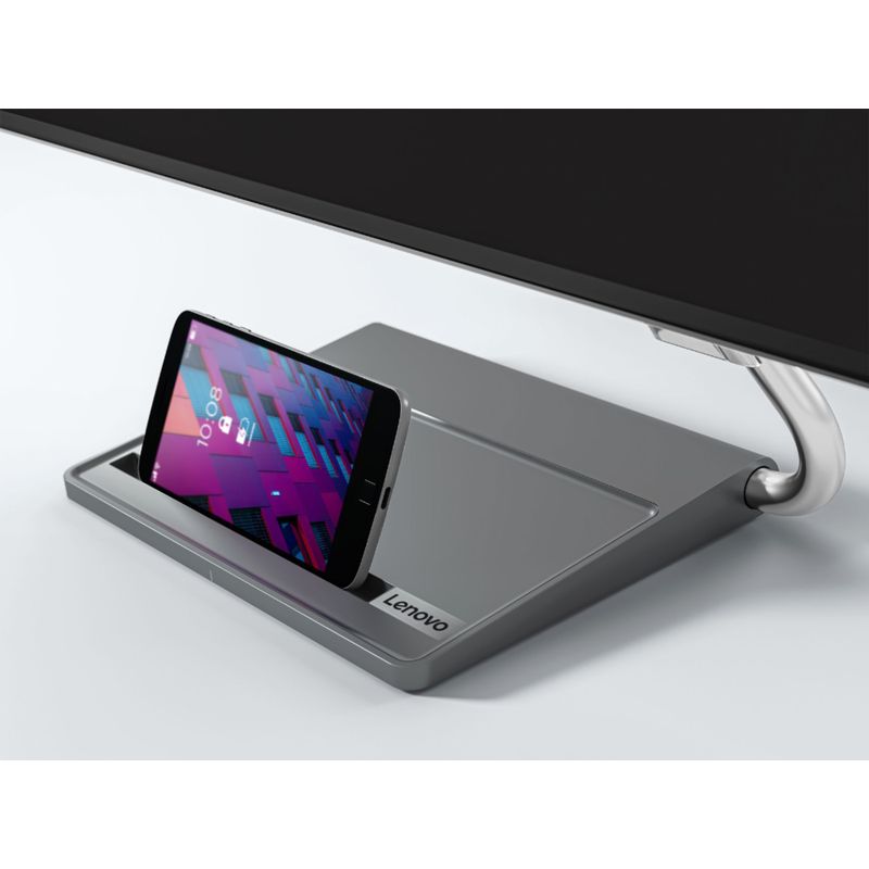 Alt View Zoom 16. Lenovo Qreator 27 27" IPS LED UHD FreeSync Monitor In-Panel Speakers Wireless Charging (DisplayPort, USB-C, HDMI) - Black