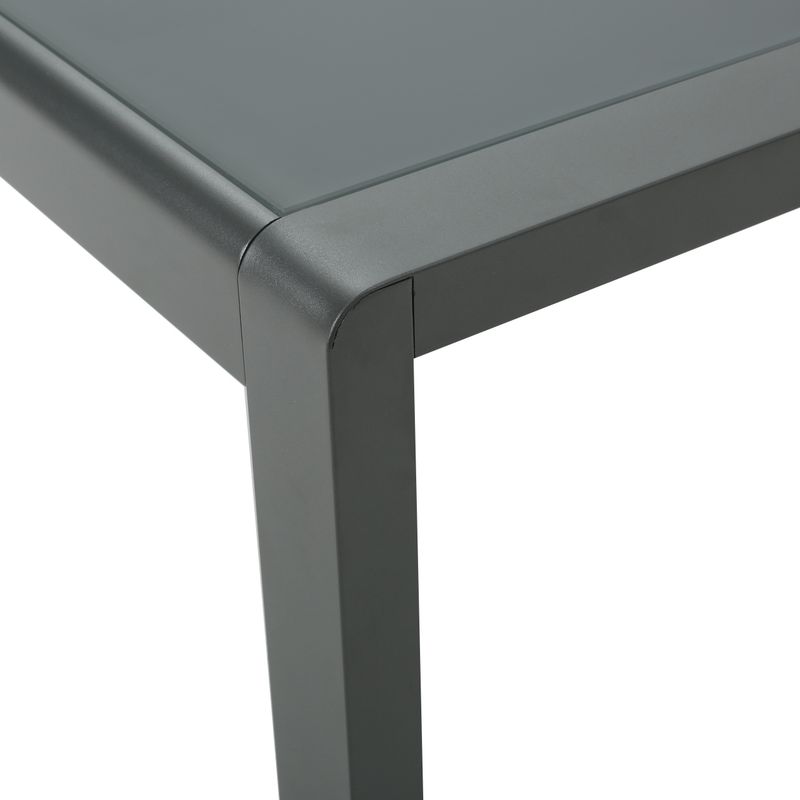 Cape Coral Outdoor Aluminum Rectangle Coffee Table by Christopher Knight Home - Grey
