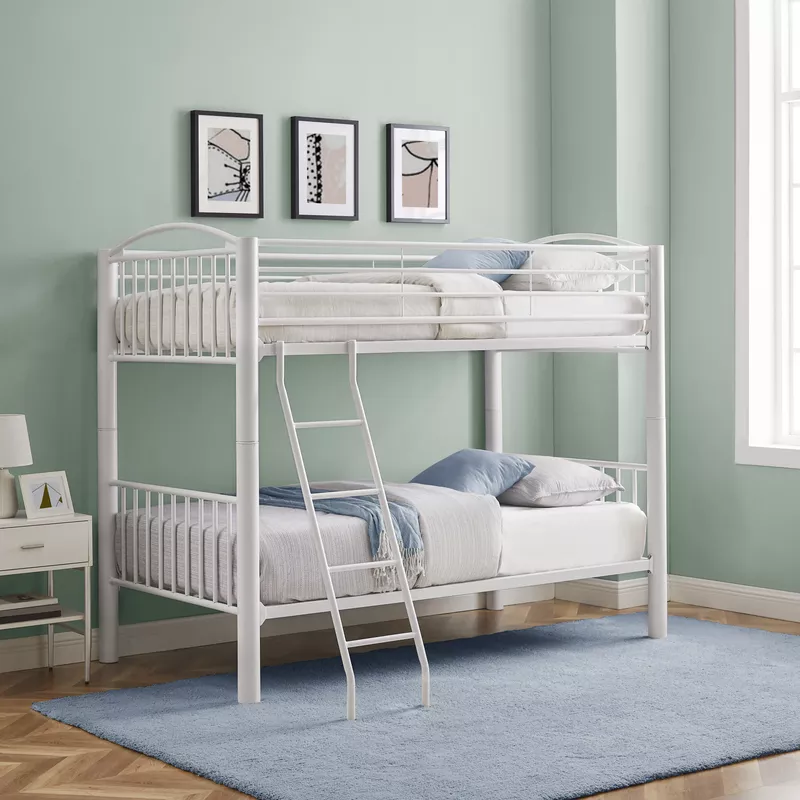 Parknoll Metal Twin Bunk Bed White