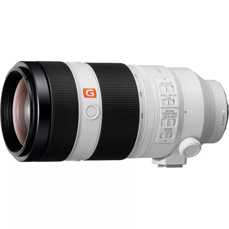 Sony - FE 100-400mm f/4.5-5.6 GM OSS Super Telephoto Zoom Lens for Sony E-mount Cameras - White