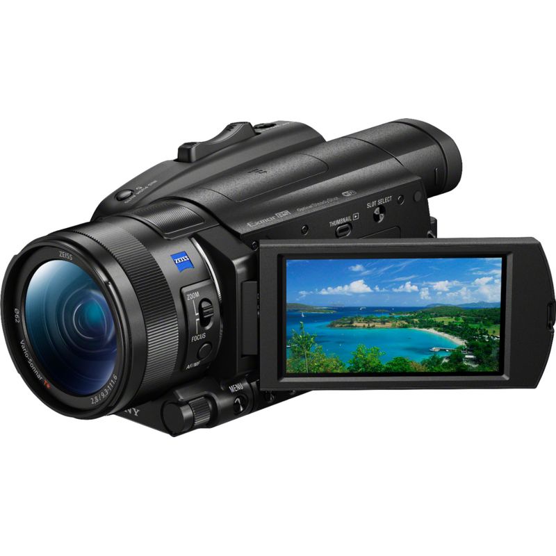 Angle Zoom. Sony - Handycam FDR-AX700 4K Premium Camcorder - black