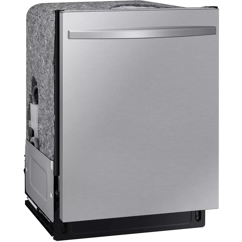 Samsung - AutoRelease Dry Smart Built-In Stainless Steel Tub Dishwasher with 3rd Rack, StormWash, 46 dBA - Stainless Steel