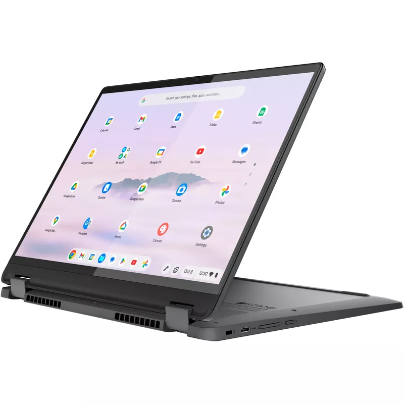 Lenovo - Flex 5i Chromebook Plus Laptop with Google AI - 14" 2K Touch - Intel i3-1315U - 8GB RAM - Intel UHD Graphics - 128GB SSD - Storm Grey