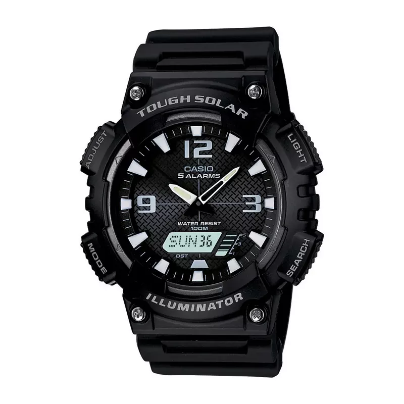 Casio - Tough Solar Ani-Digi Watch Black