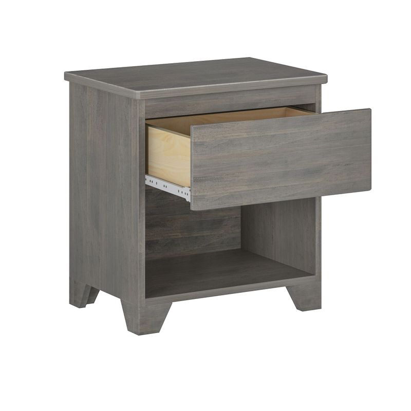 Max and Lily Farmhouse Nightstand with 1 Drawer - Brown