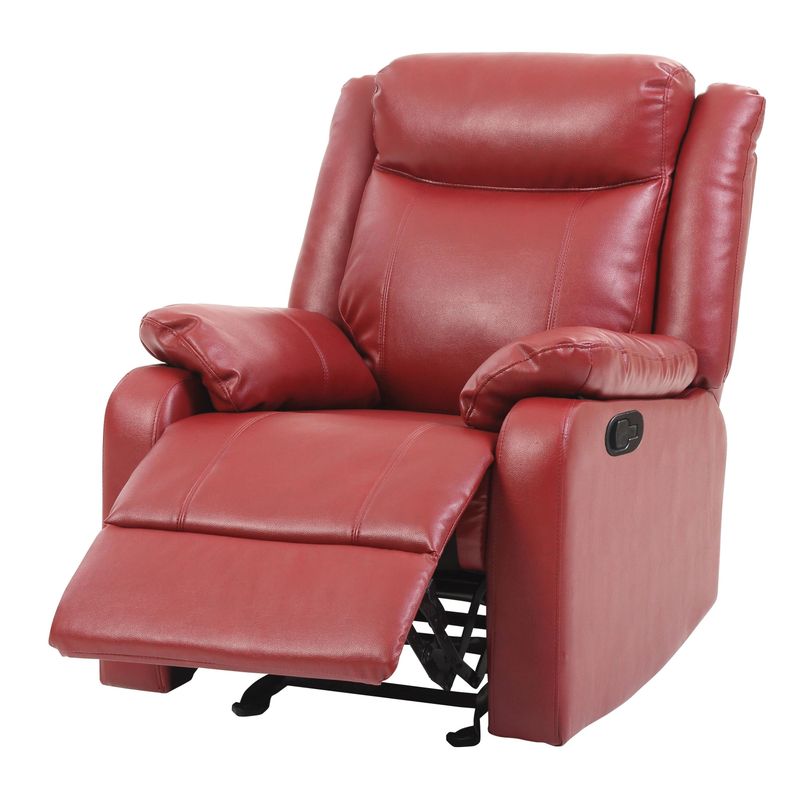Copper Grove Zug Faux Leather Rocking Recliner - Black