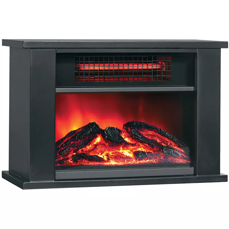 LifeSmart 1000W Tabletop Infrared Fireplace Space Heater