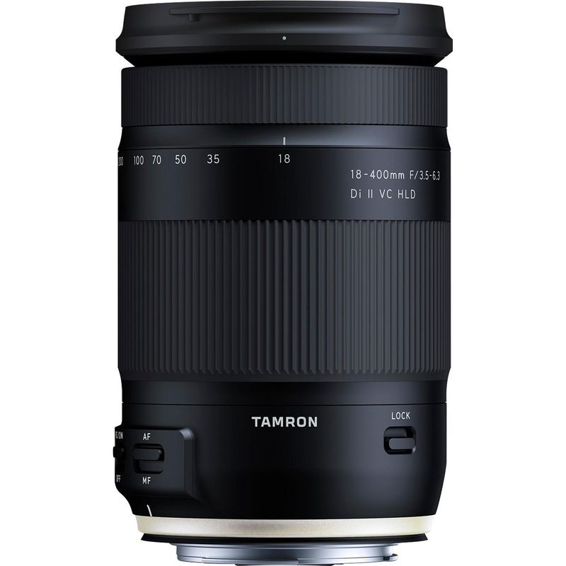 Front Zoom. Tamron - 18-400mm F/3.5-6.3 Di II VC HLD All-In-One Telephoto Lens for Canon APS-C DSLR Cameras - black