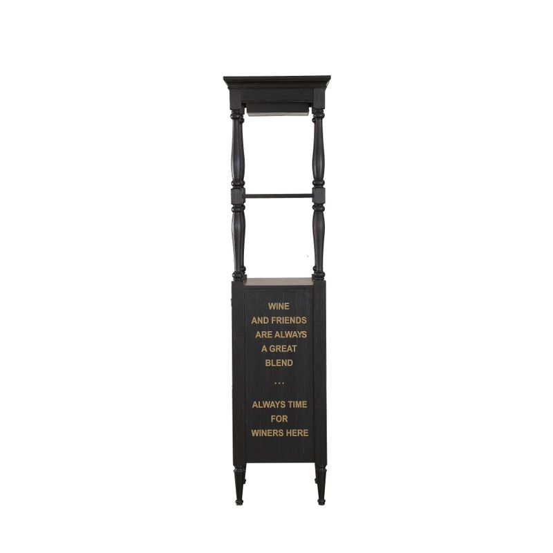 ACME Anthony Wine Cabinet in Antique Black
