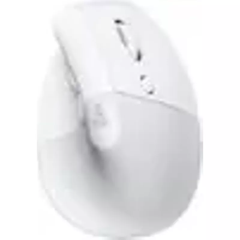 Logitech - Lift for Mac Bluetooth Ergonomic Mouse with 4 Customizable Buttons - Off-White