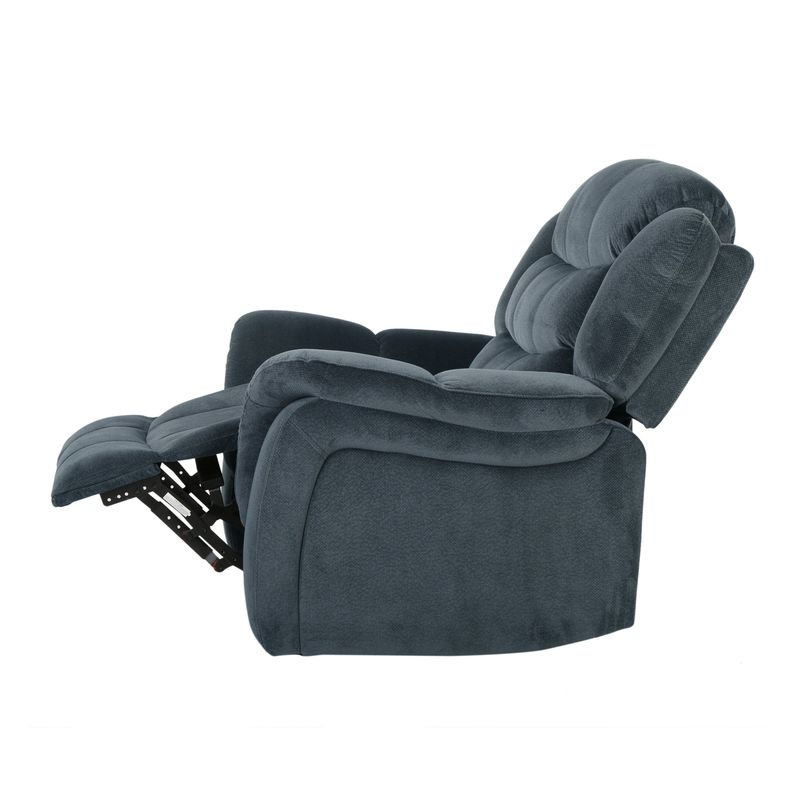 Hawthorne Steel Glider Recliner by Christopher Knight Home - Smoke Blue