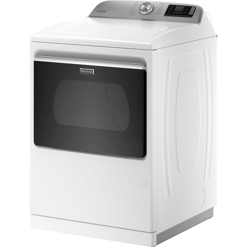 Left Zoom. Maytag - 7.4 Cu. Ft. Smart Gas Dryer with Steam and Extra Power Button - White