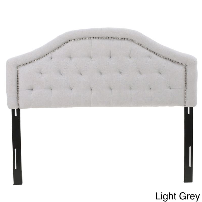 Killian Full/Queen Upholstered Headboard by Christopher Knight Home - Light Grey