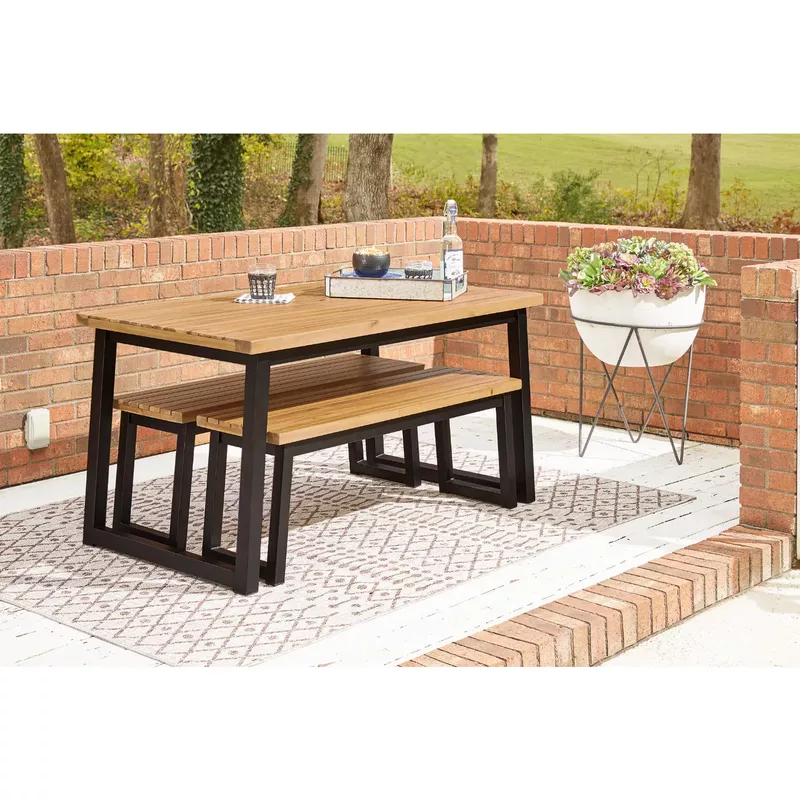 Town Wood Dining Table Set (3/CN)
