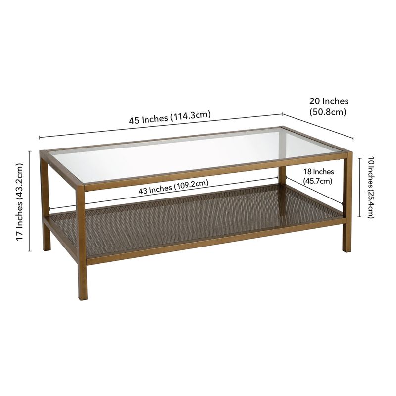 Carbon Loft Gugliemi Brass Coffee Table - Brass