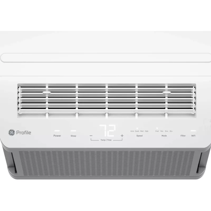 GE Profile - ClearView 350 Sq. Ft. 8,300 BTU Smart Ultra Quiet Window Air Conditioner - White