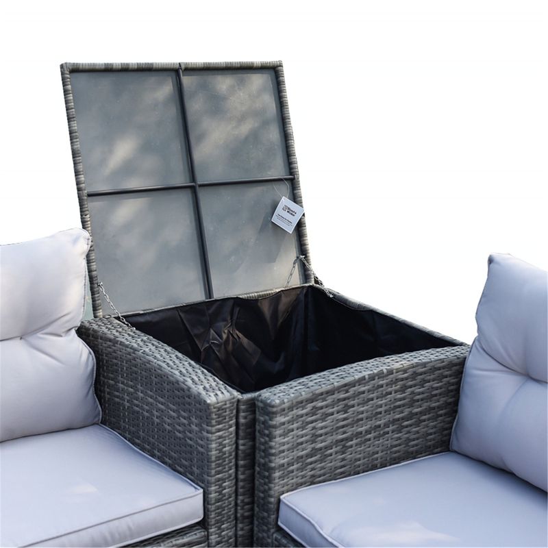 Rent to own Outdoor 6Piece Wicker Patio Sofa Set by Moda Furnishings