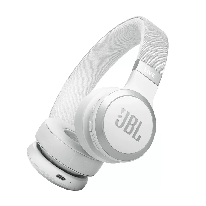 JBL - Live 670NC True ANC Wireless On Ear Headphones White